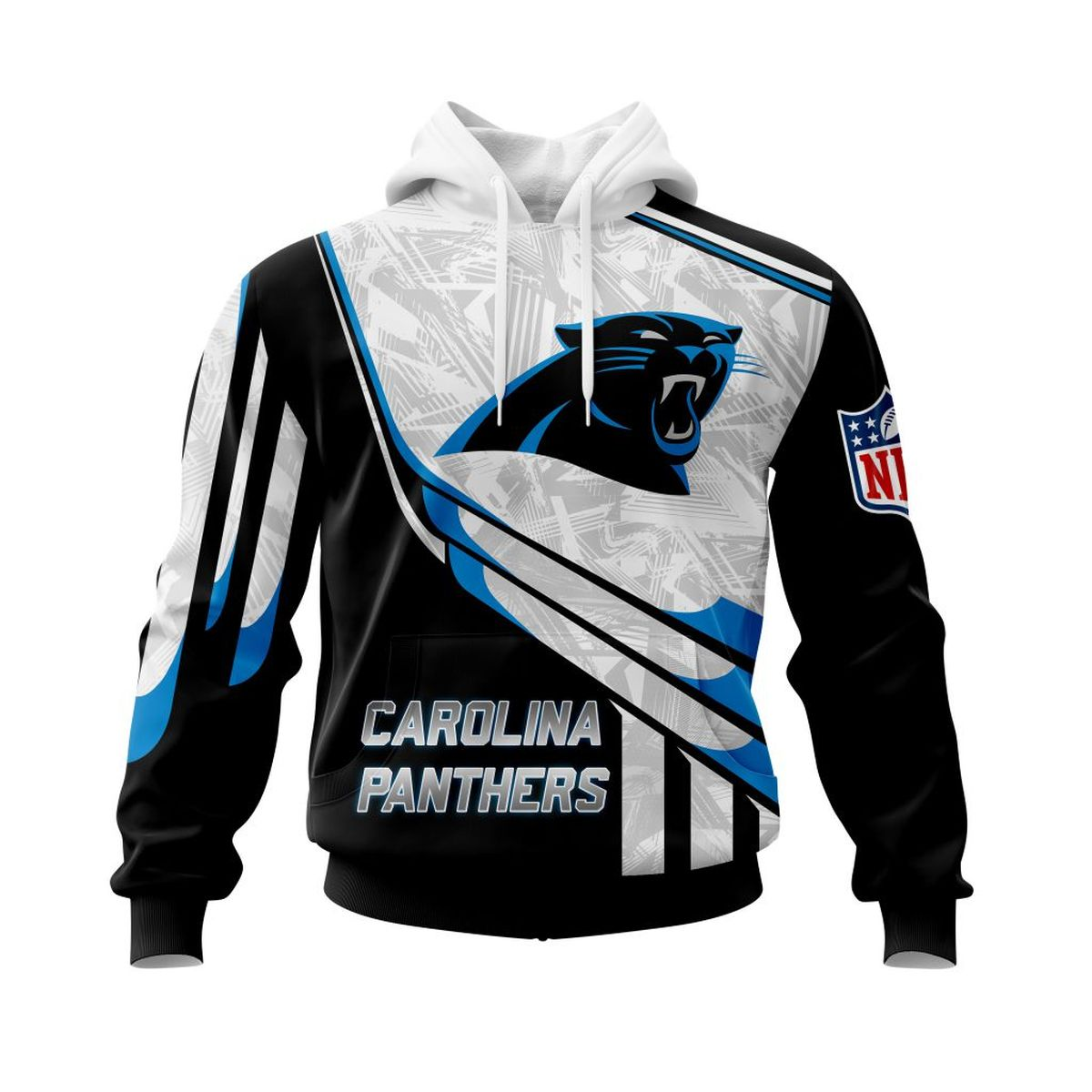 CAROLINA PANTHERS 3D HOODIE SKULL0801