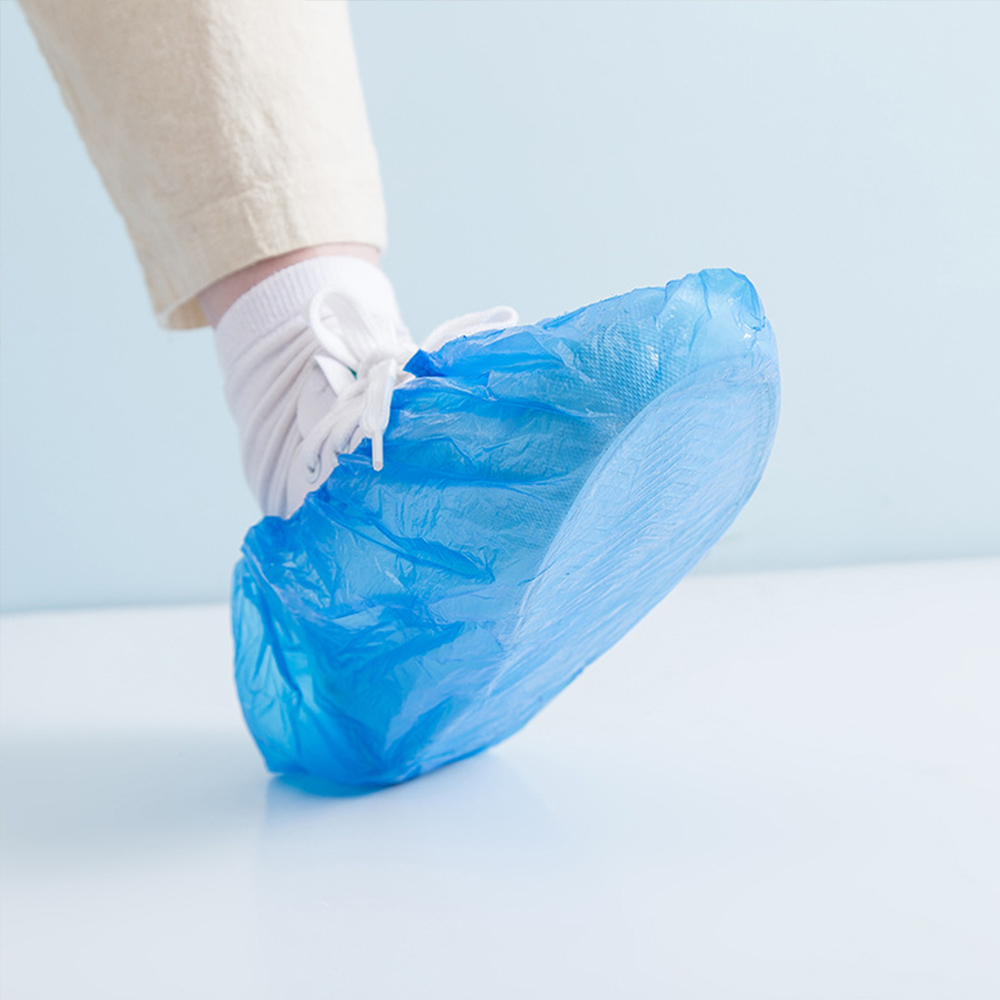 Castillotigo™ Cubiertas de zapatos de plástico a prueba de polvo desechables para interiores