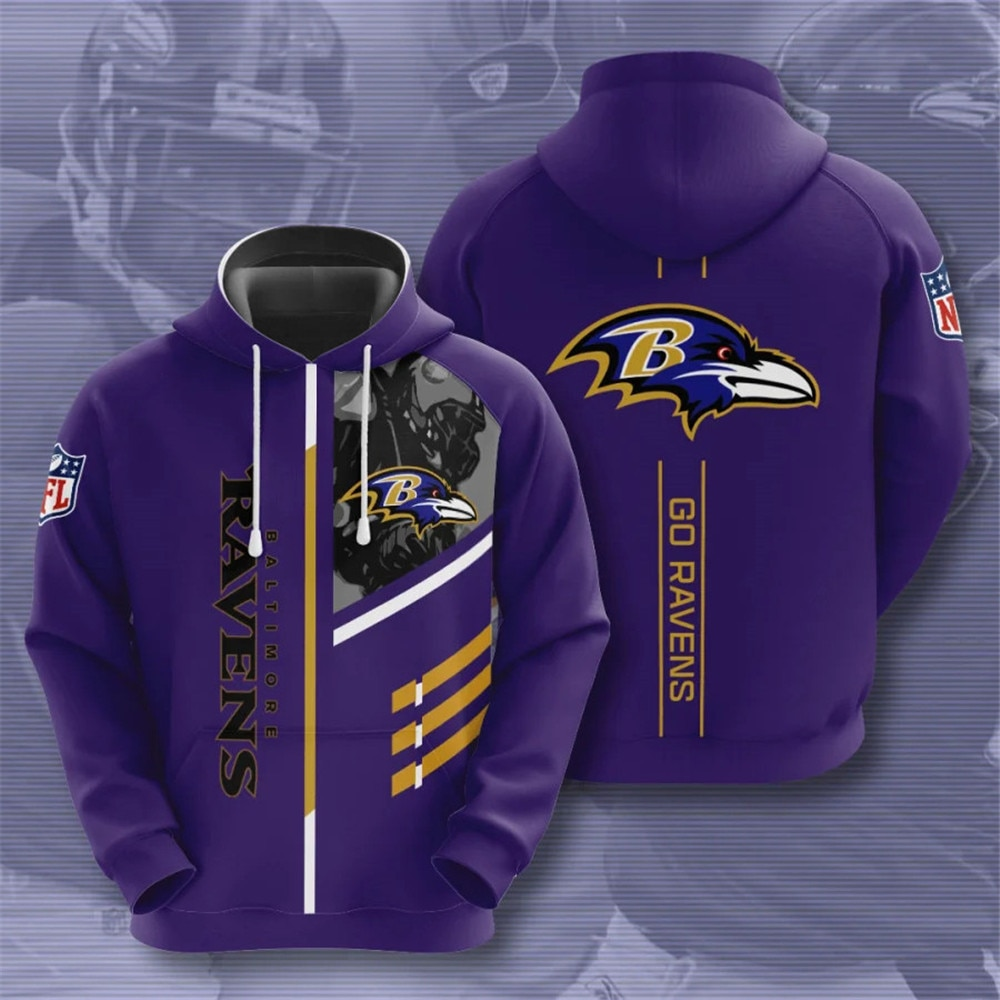 BALTIMORE RAVENS 3D HOODIE BBRR008