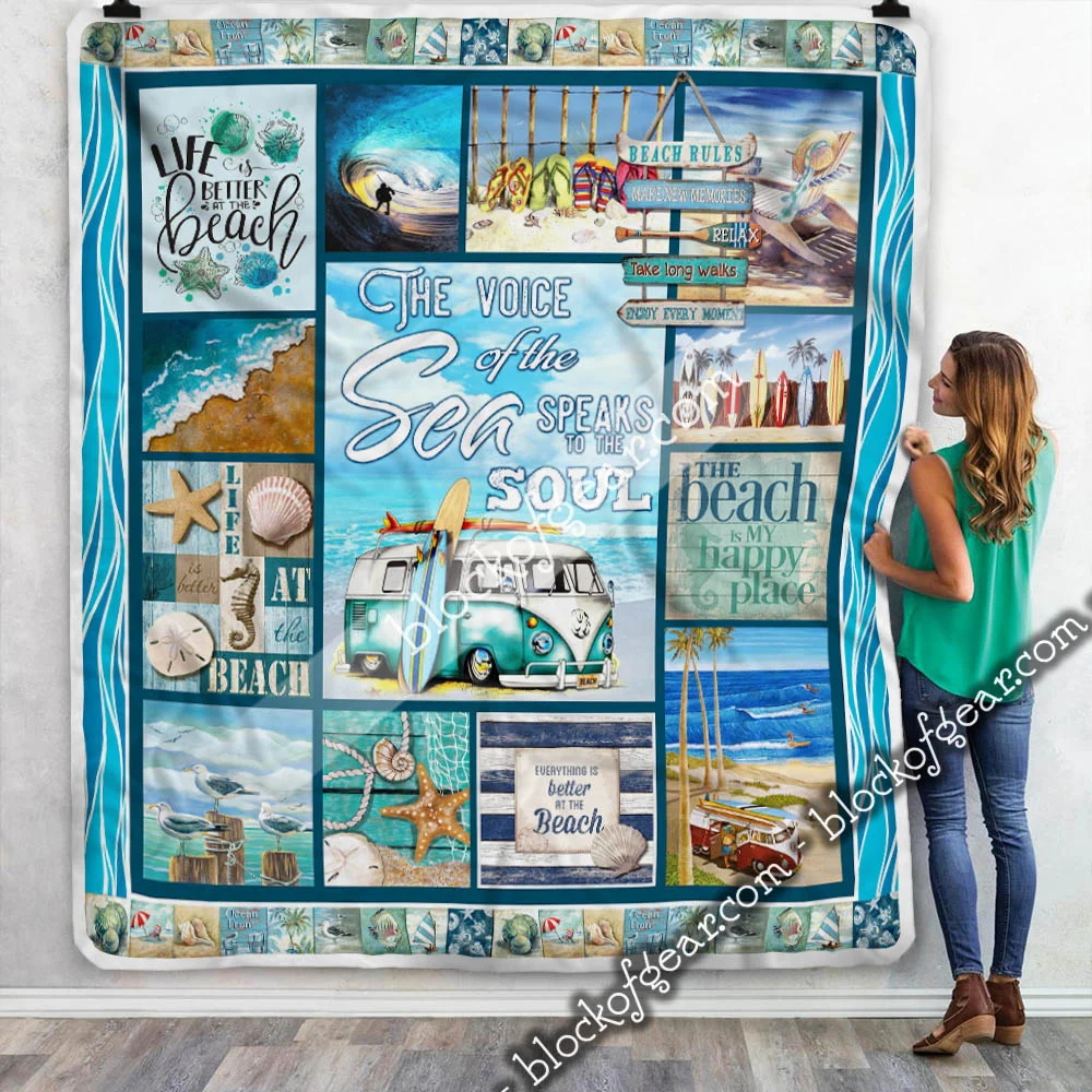 Life Is Better At The Beach Sofa Throw Blanket