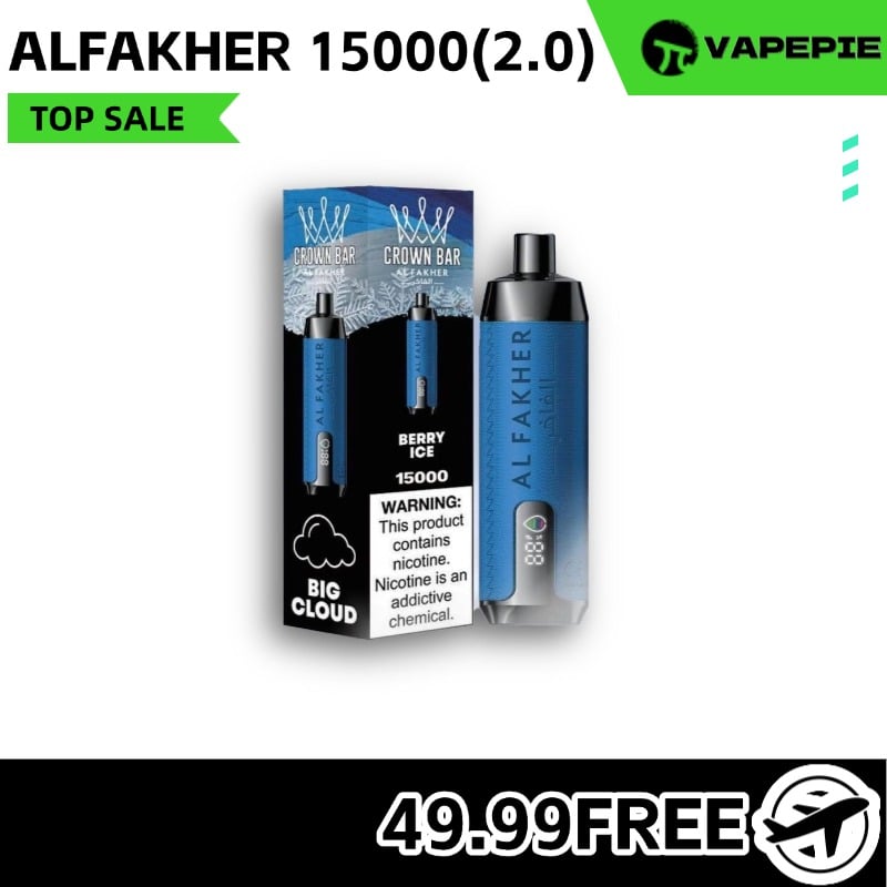 ALFAKHER 15000 Puffs with Integrated Hookah Soundwaves!