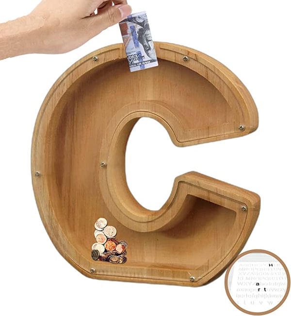🔥Children's Day Specials - Piggy Bank-Wood Gift For Kids- Buy 2 Free Shipping