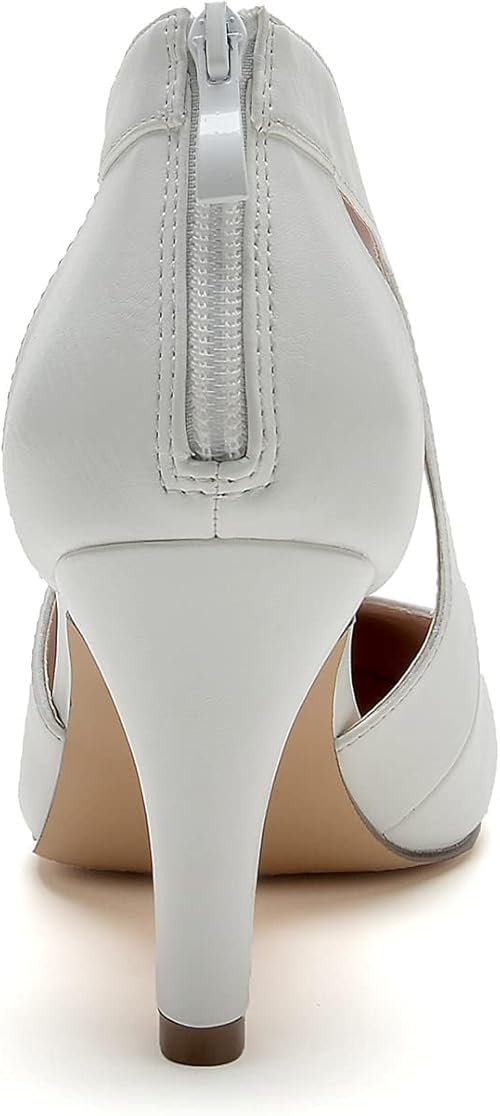 Dress Shoes for Women - White Pu