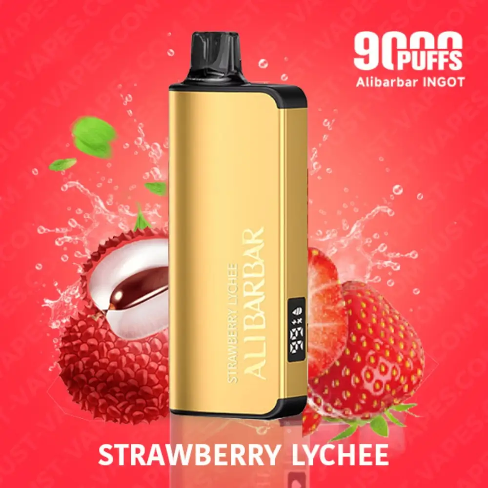 Strawberry Lychee – Alibarbar INGOT 9000 Puffs