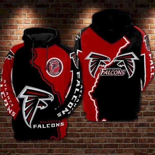 ATLANTA FALCONS 3D HOODIE SKULL 117