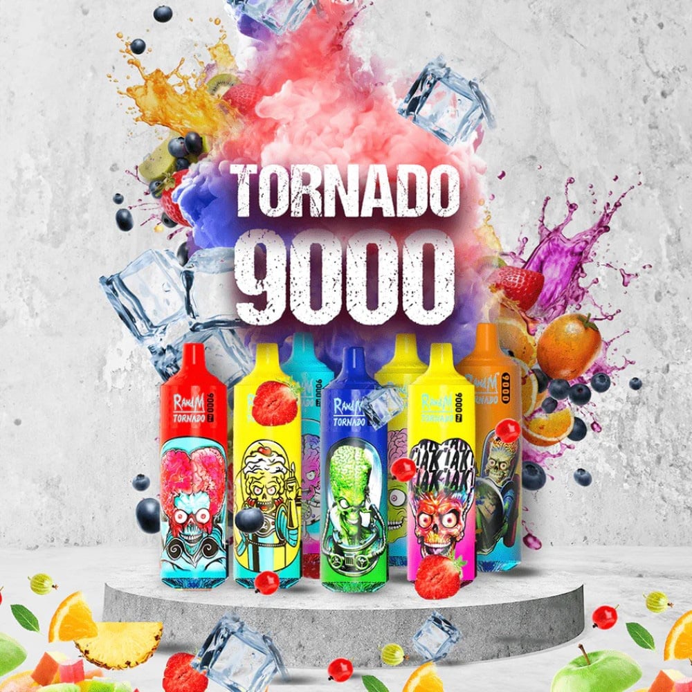 RM 9000 Puffs Series Gerät Tornado – (9 Geschmacksrichtungen)