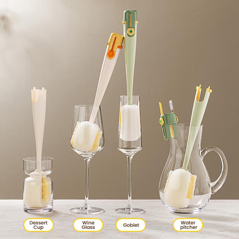 😫LAST DAY 49% OFF - Stop the Hidden Germs!🧴5-in-1 Bottle Cleaning Brush (Multifunctional)