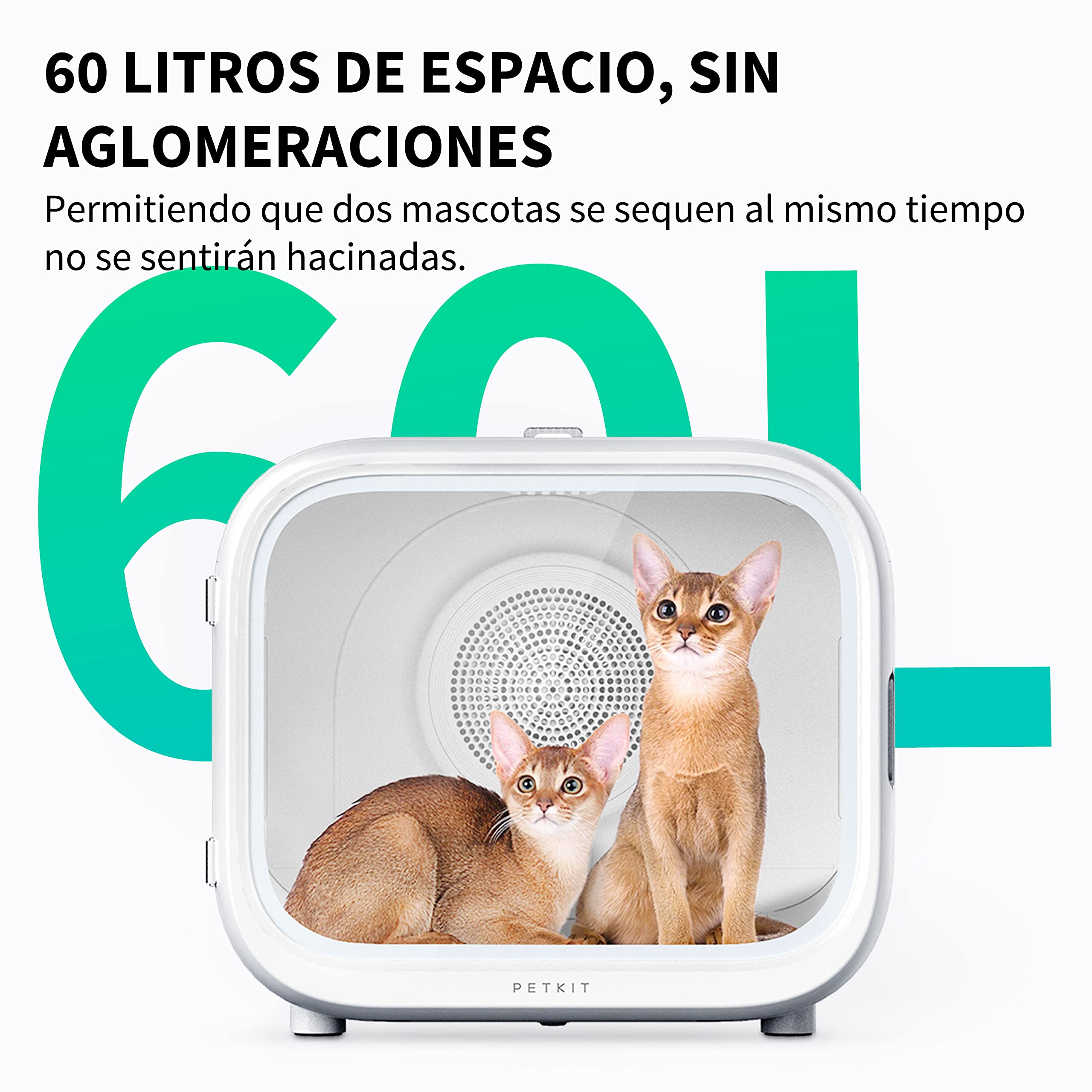 Secador automático de mascotas para perros y gatos, control inteligente de temperatura, silencioso