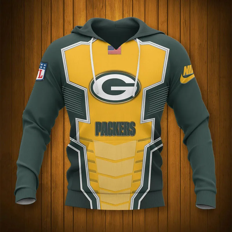 GREEN BAY PACKERS 3D HOODIE TTB4310