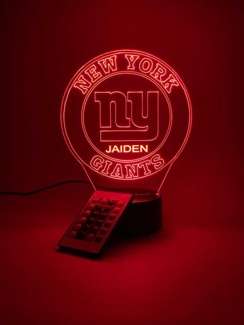 NEW YORK GIANTS 3D LAMP PERSONALIZED