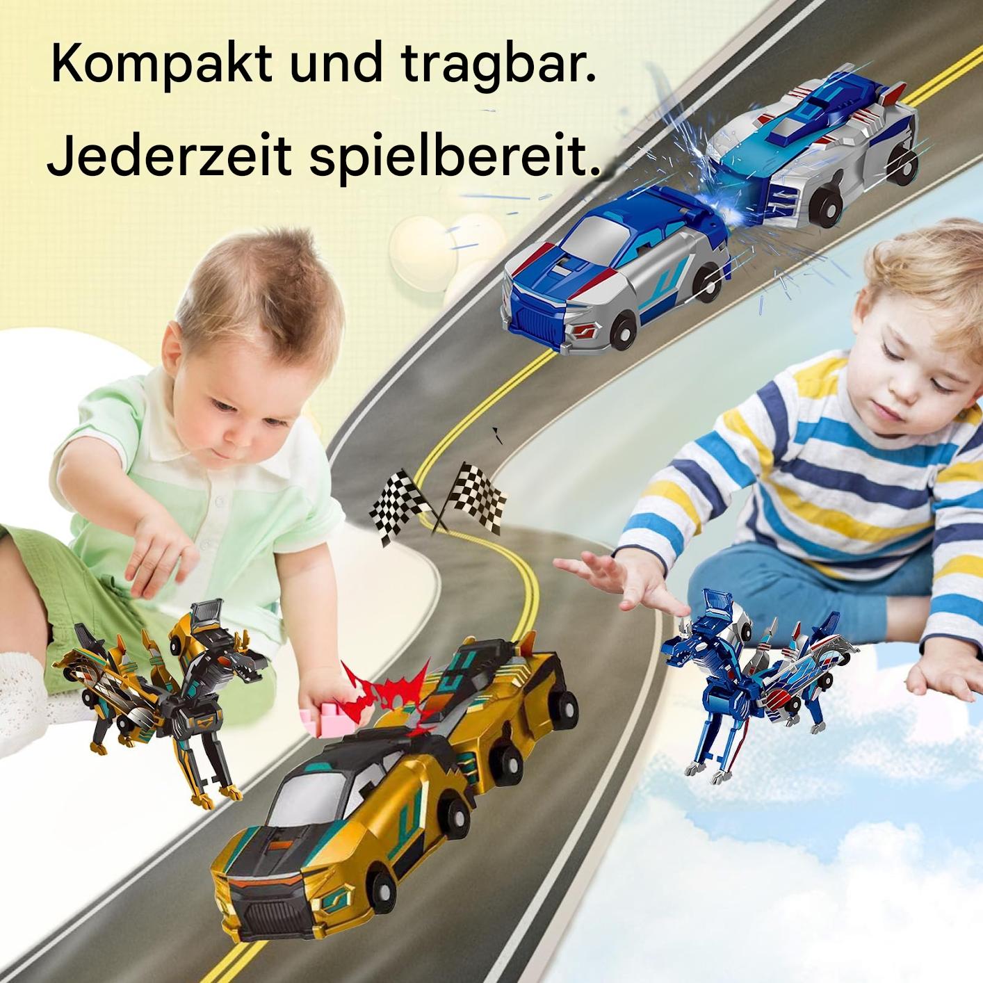 🎁✨ Kollisionsverwandelndes Dinosaurier-Auto-Spielzeug