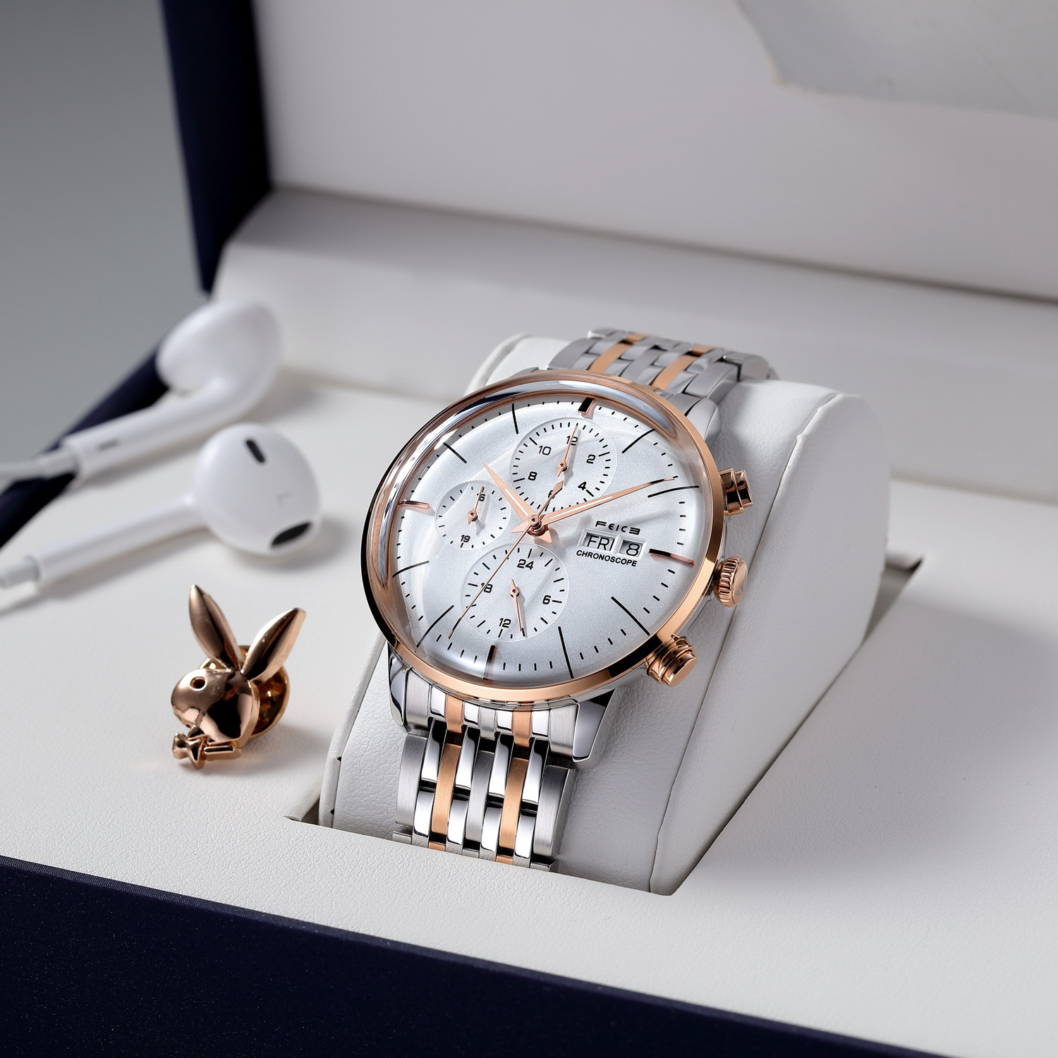 FM022 Multi Sub Dials Mechanical Dresswatch