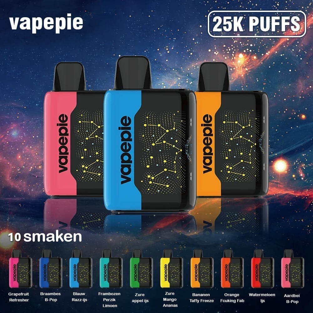 🇺🇸 VAPEPIE 25,000 Puffs Classic Disposable Vape | 3D Starfield Screen(US Warehouse)