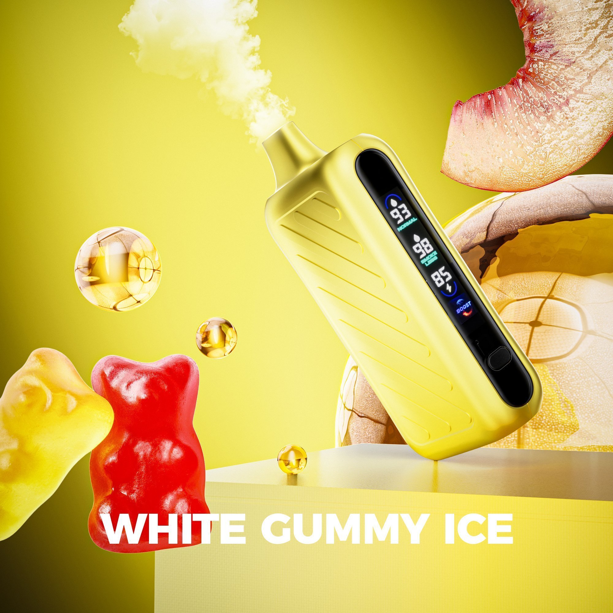 White Gummy Ice Vape | VAPEPIE GHOST AIR 40000 PUFFS