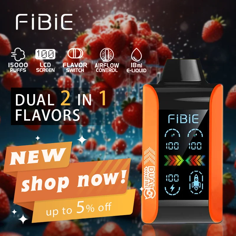 FIBIE 15000 Dual Flavors Disposable Vapor Wands  (💘 In stock in Australia! )