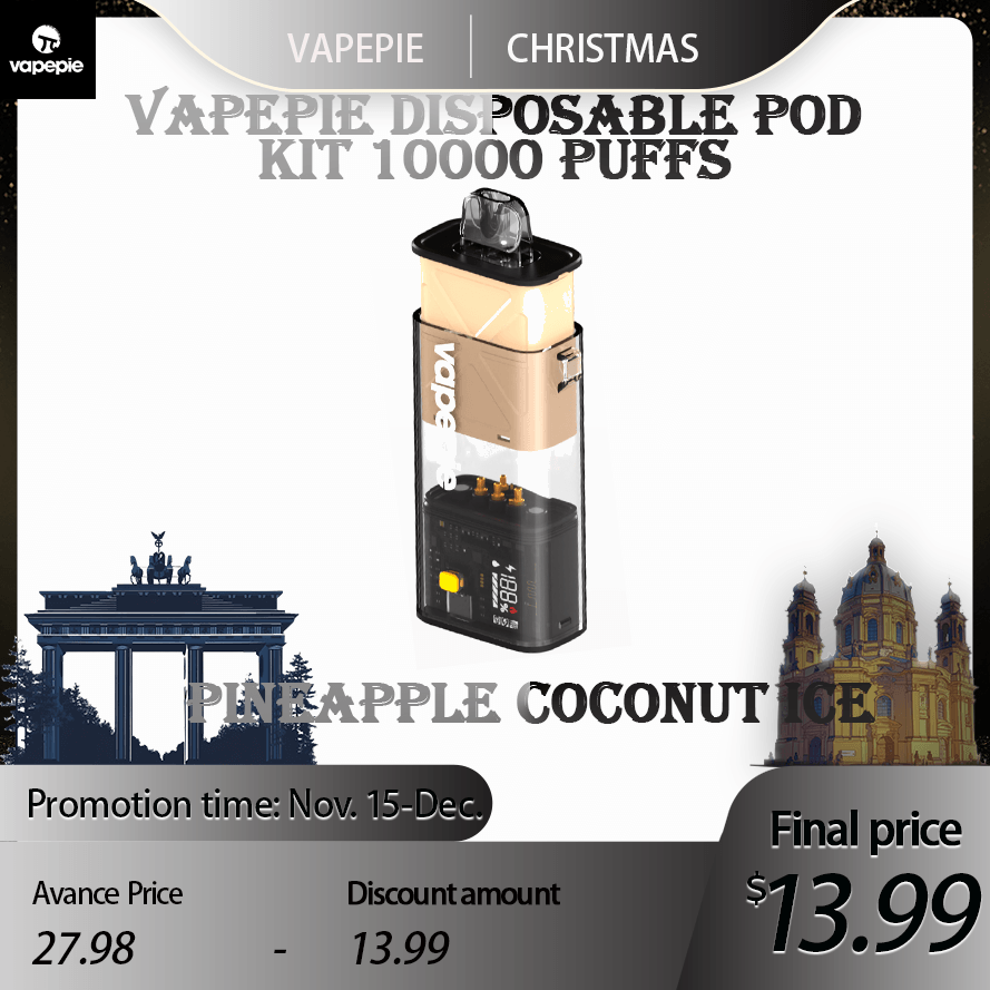 Vapepie Disposable Pod 10000 PUFFS Pineapple Coconut Ice