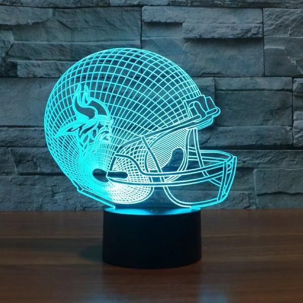 MINNESOTA VIKINGS 3D LAMP PERSONALIZED