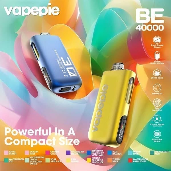VAPEPIE Max 40000 Puffs - No Burnt Taste - The World's Slimmest Vape!