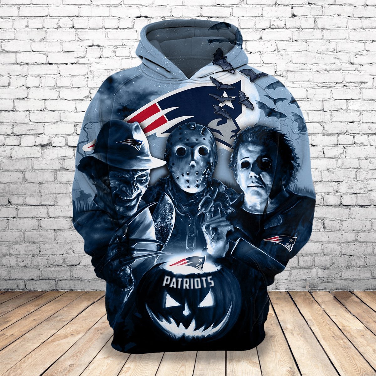 PATRIOTS 3D HOODIE HORROR3