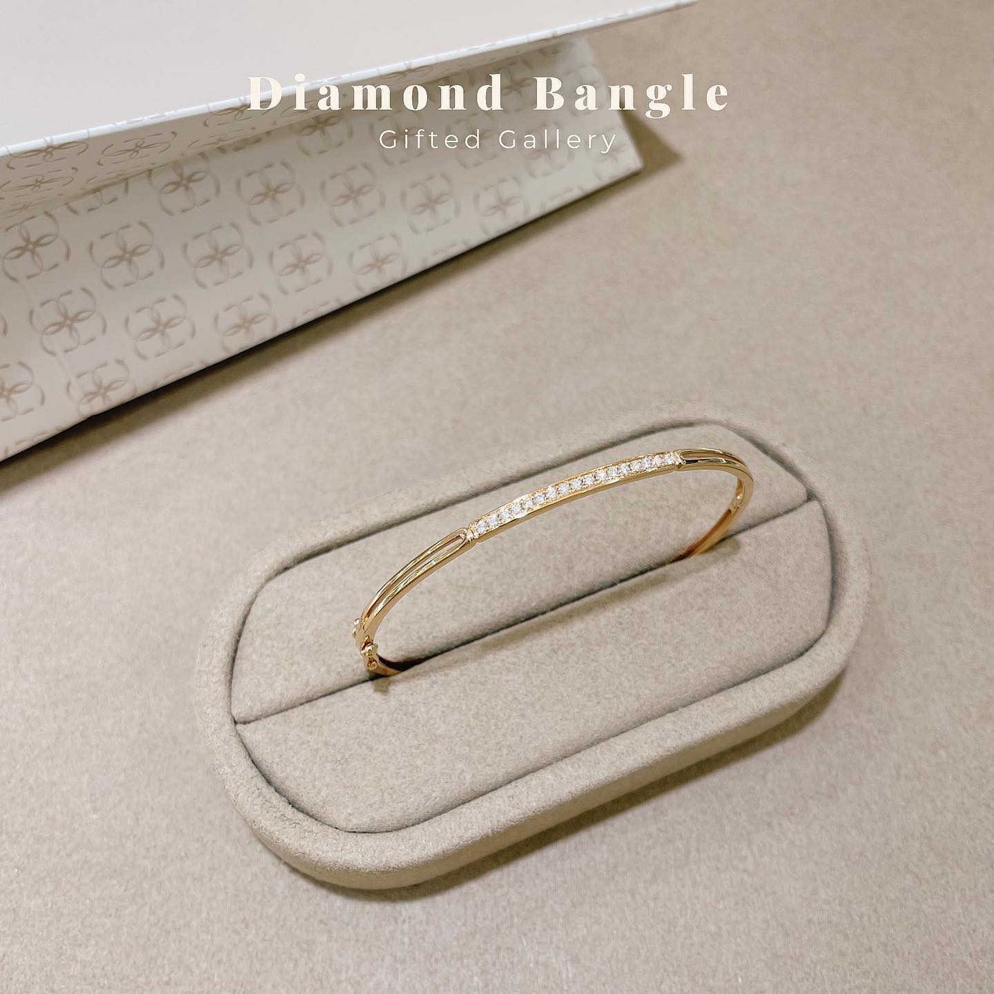 Diamond Bangle by Gifted Gallery
