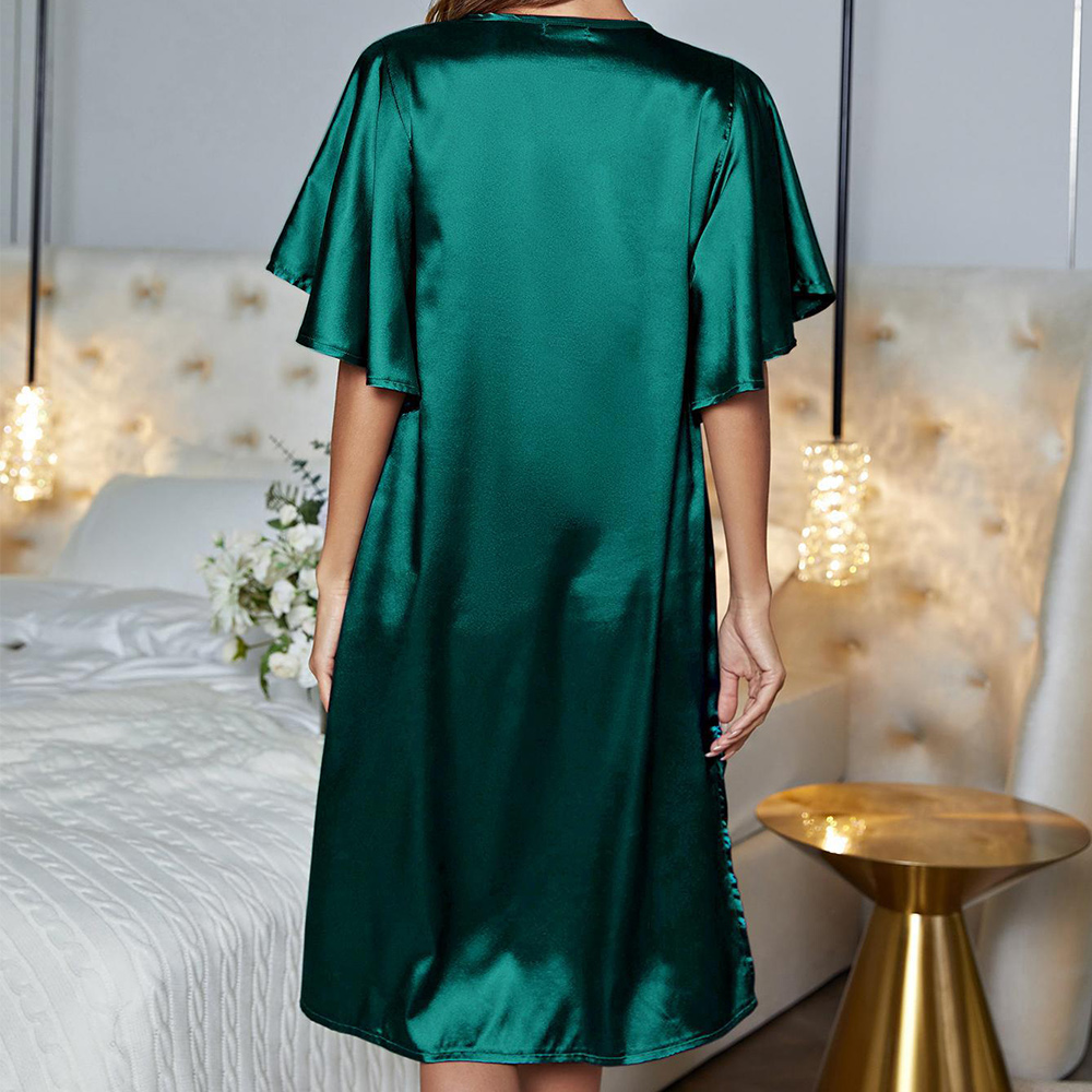 Castillotigo™ Pijama de seda de hielo para el hogar para mujer