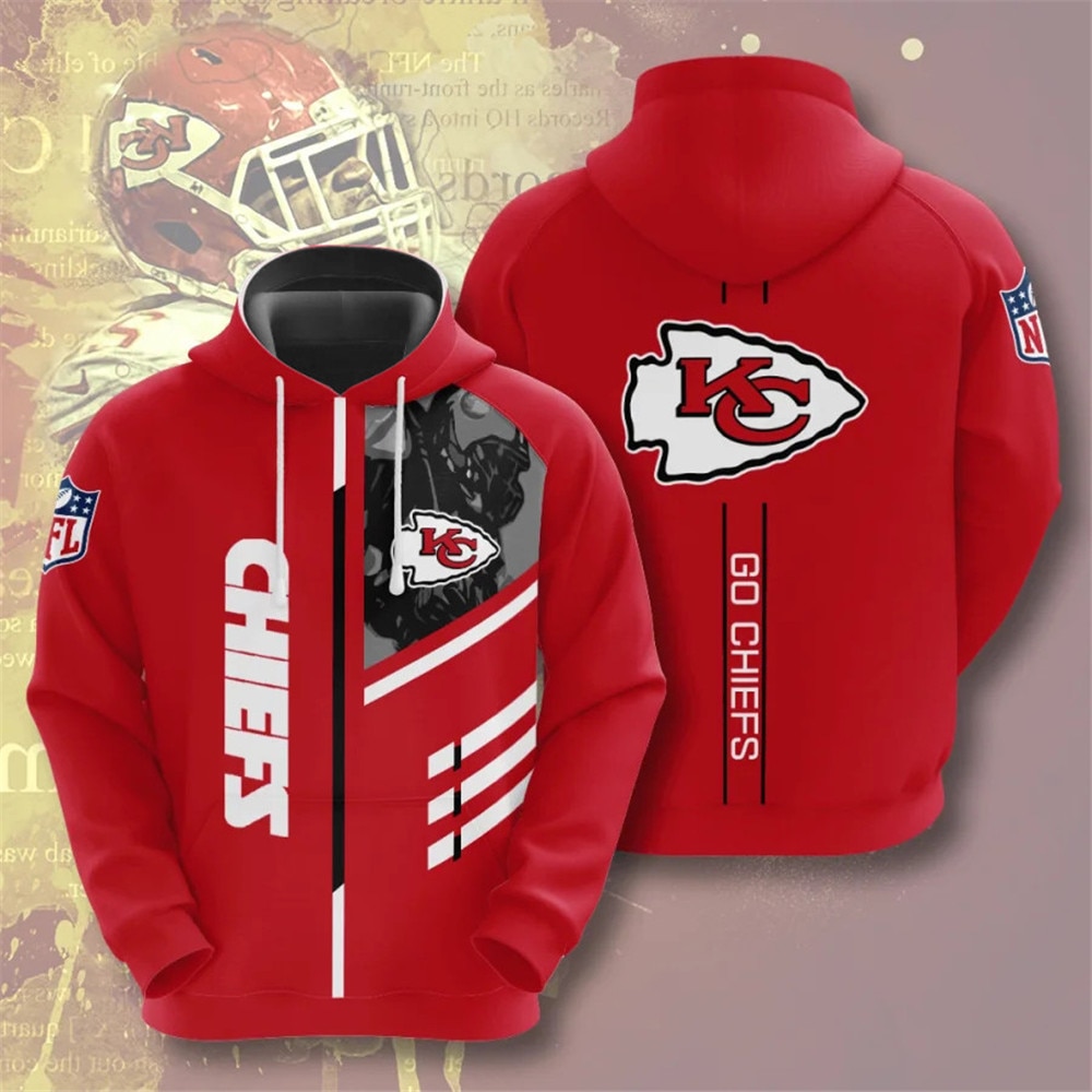 KANSAS CITY CHIEFS 3D HOODIE KKCC010