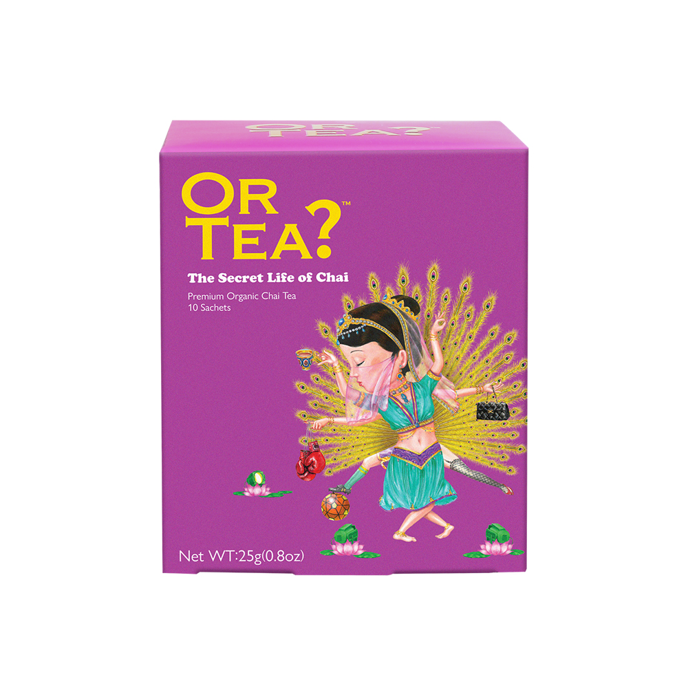 Or Tea Organic The Secret Life of Chai 10-Sachet Teabag Pillows