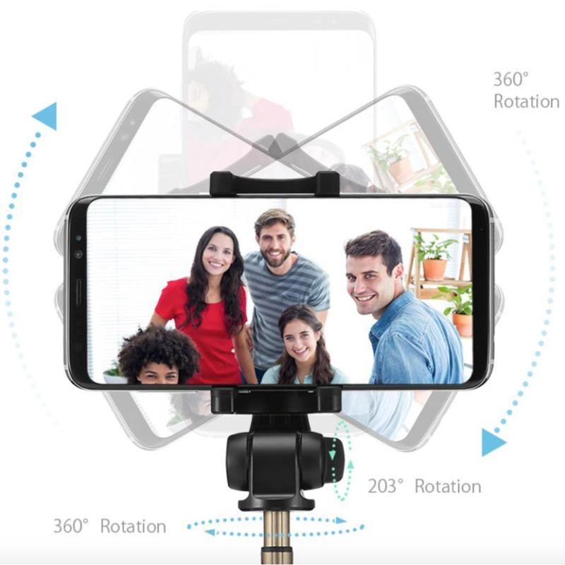 Bluetooth Remote Tripod Selfie Stick