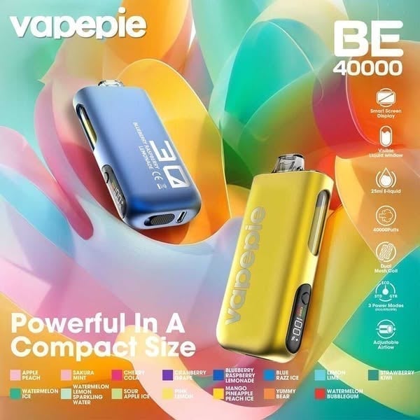 VAPEPIE Max 40000 Puffs - No Burnt Taste - The World's Slimmest Vape!