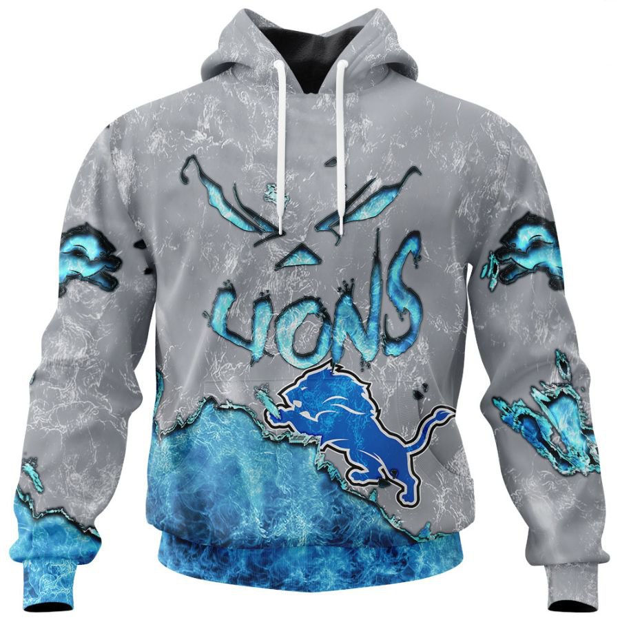 DETROIT LIONS 3D HOODIE HALLOWEEN001