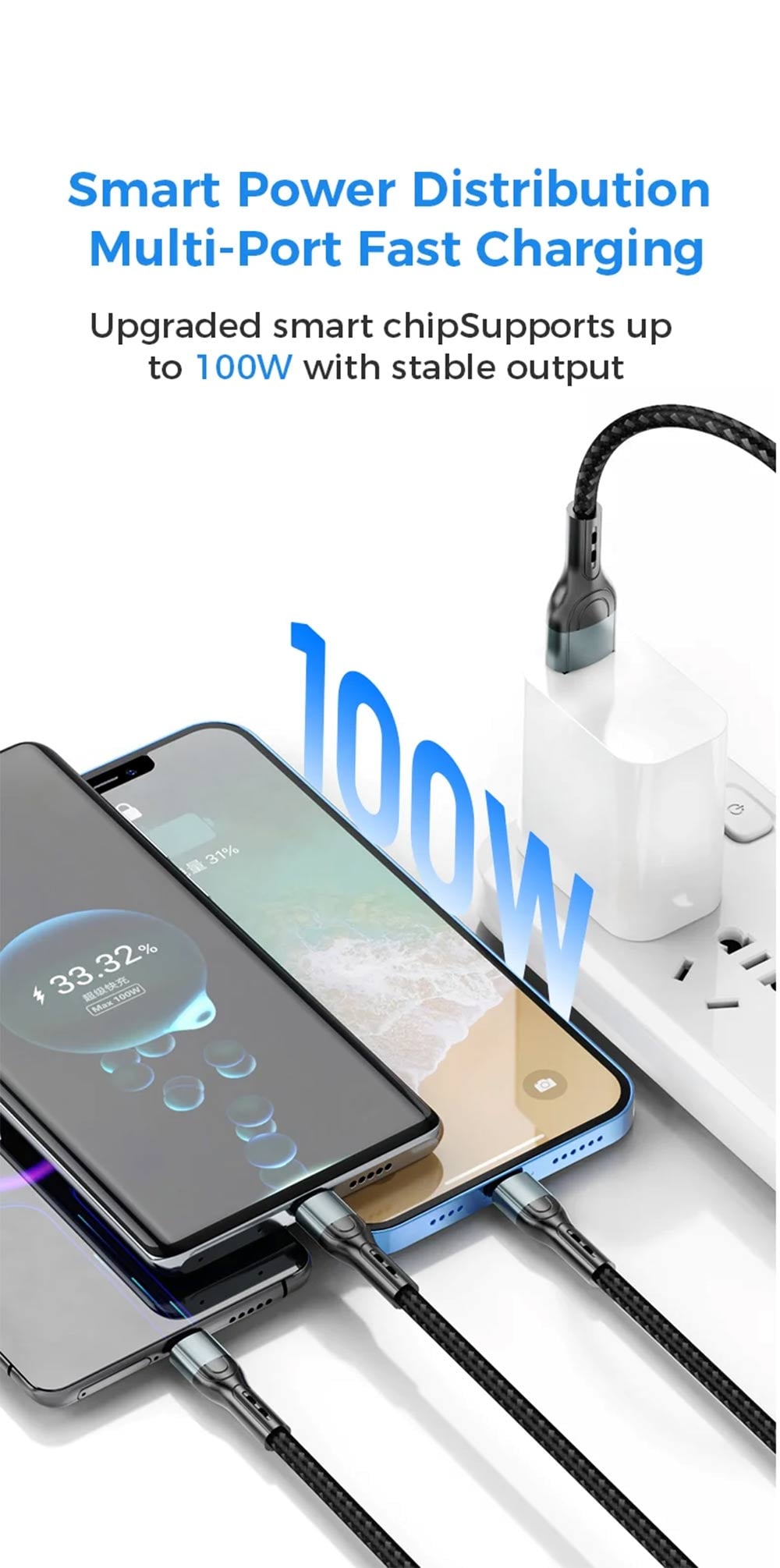 Vapepie 3-in-1 Upgrade Fast Charging Cable Detailed Image 3