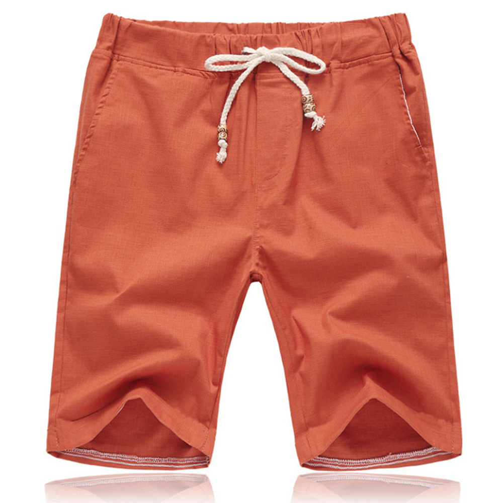 Castillotigo™ Pantalones cortos casuales de color sólido de talla grande para hombre de verano