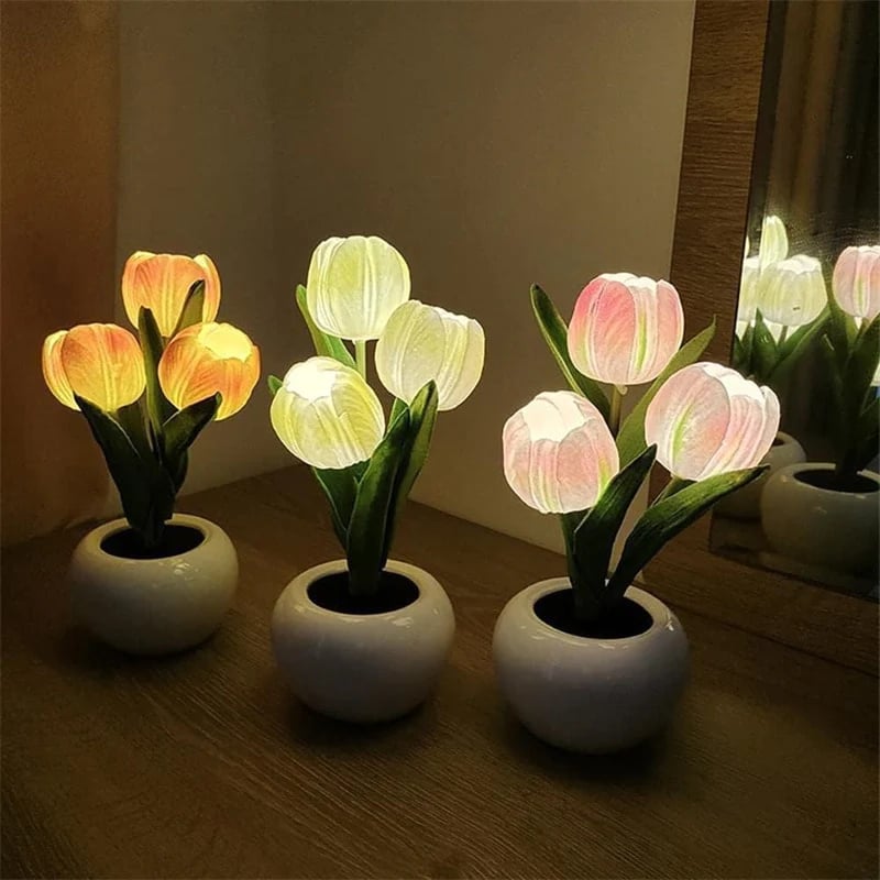 🔥2023 New Hot Sales - 🌷LED Tulip Night Light Flower Table Lamp