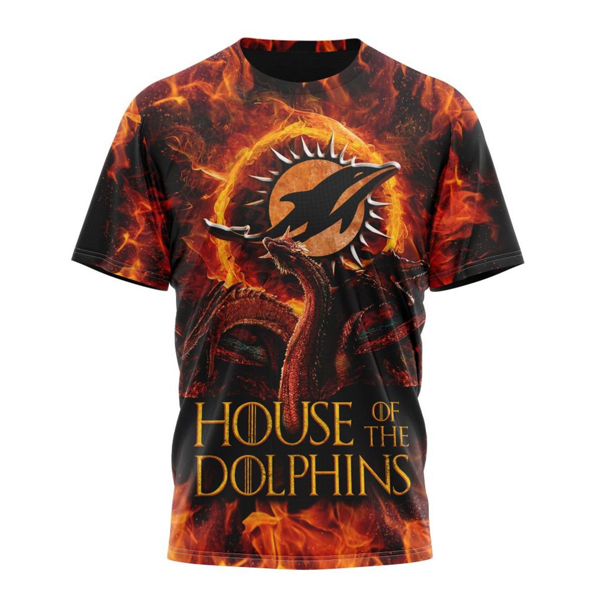 MIAMI DOLPHINS GAME OF THRONES – HOUSE OF THE DOLPHINS 3D HOODIE