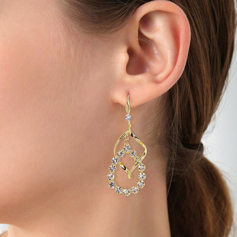 Higolot™ Water Drop Spiral Tassel Earrings