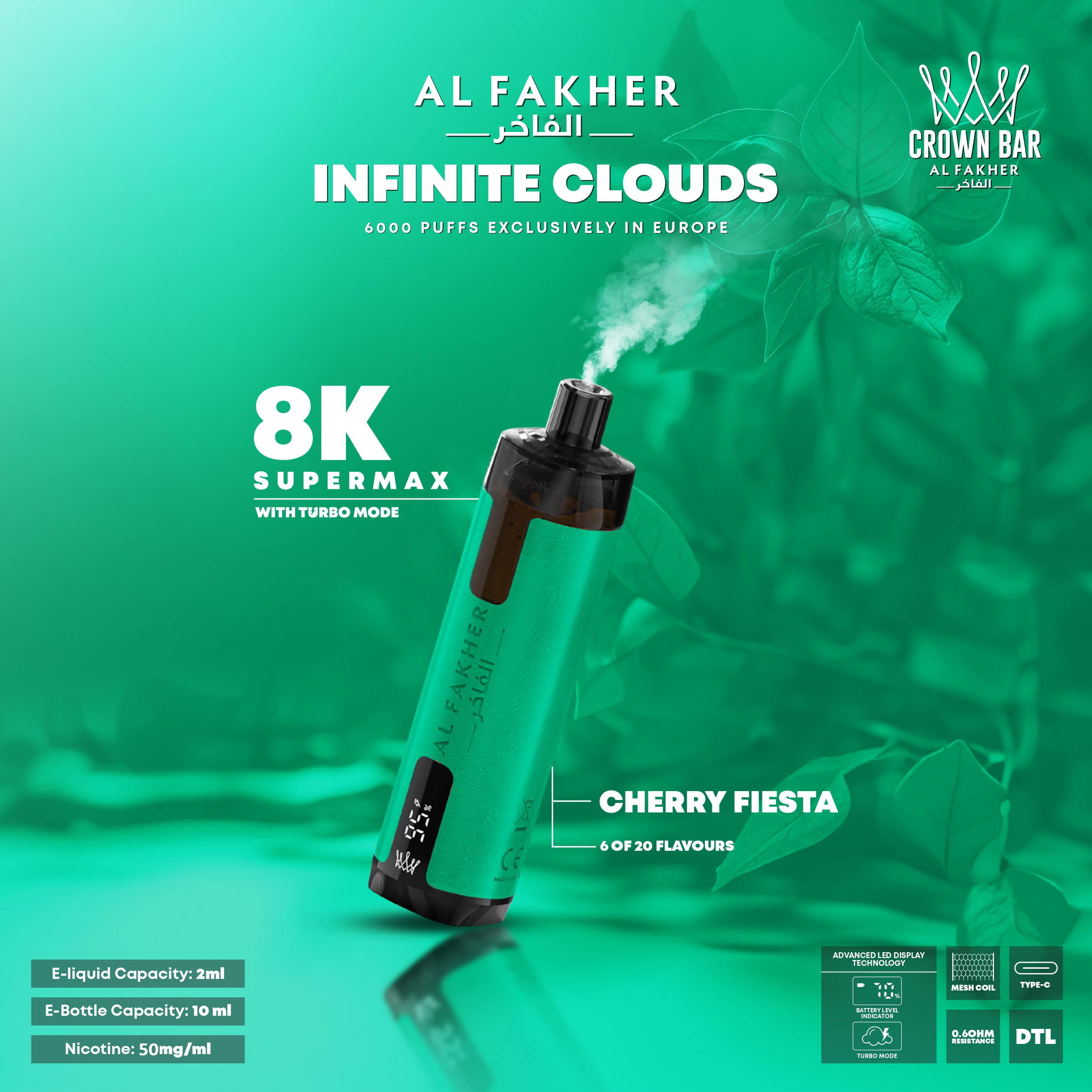 ALFAKHER 8000 PUFFS