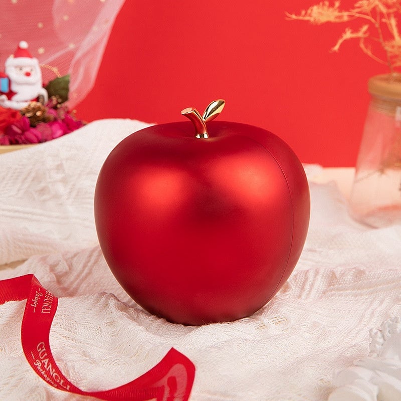 Luxury Rose & Apple Dual-Open Jewelry Gift Box