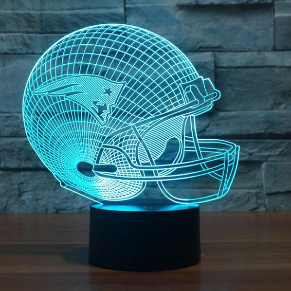 NEW ENGLAND PATRIOTS 3D LAMP PERSONALIZED