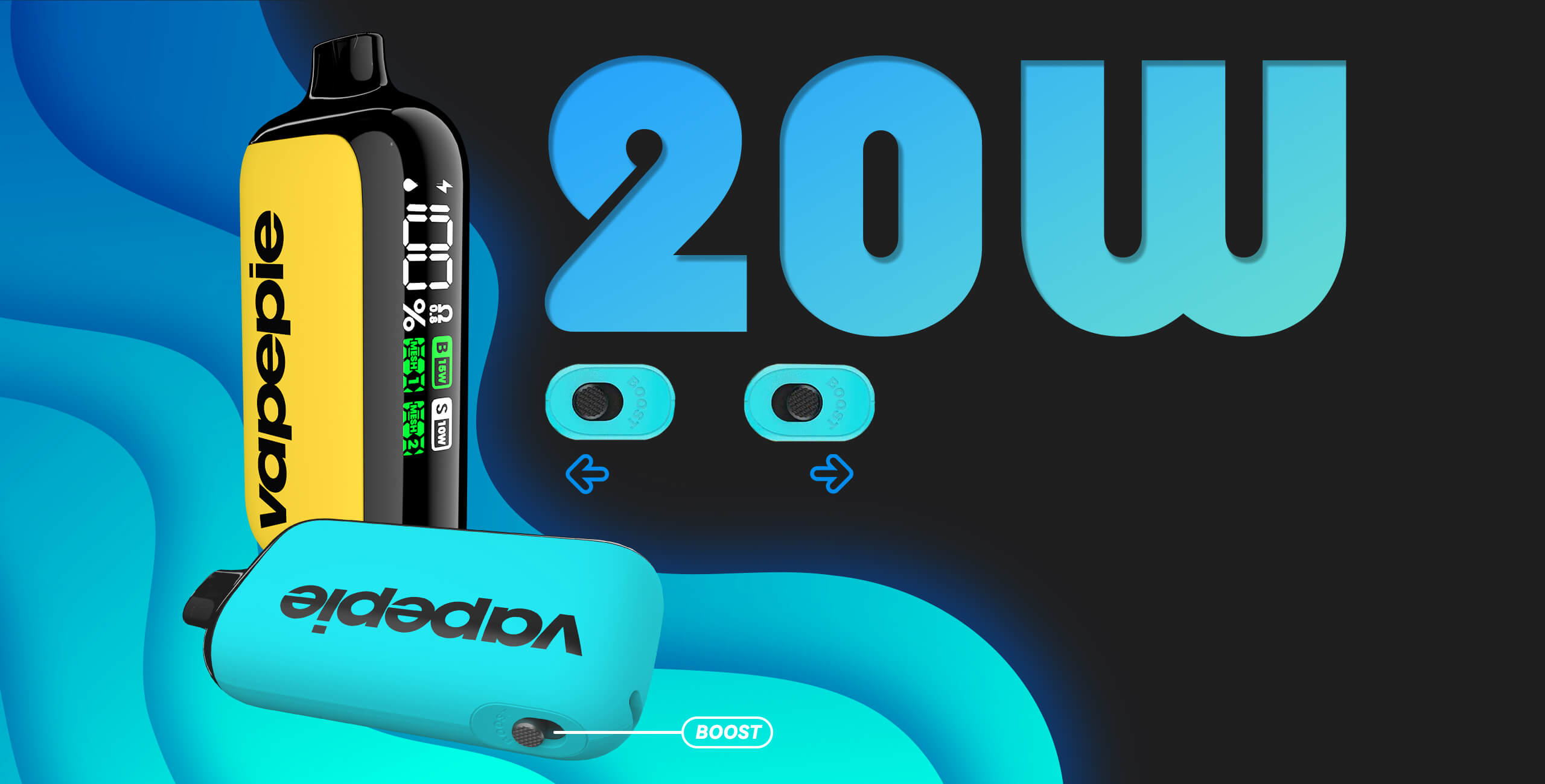 Vapepie Ag 15000 Puffs Vape mit Display