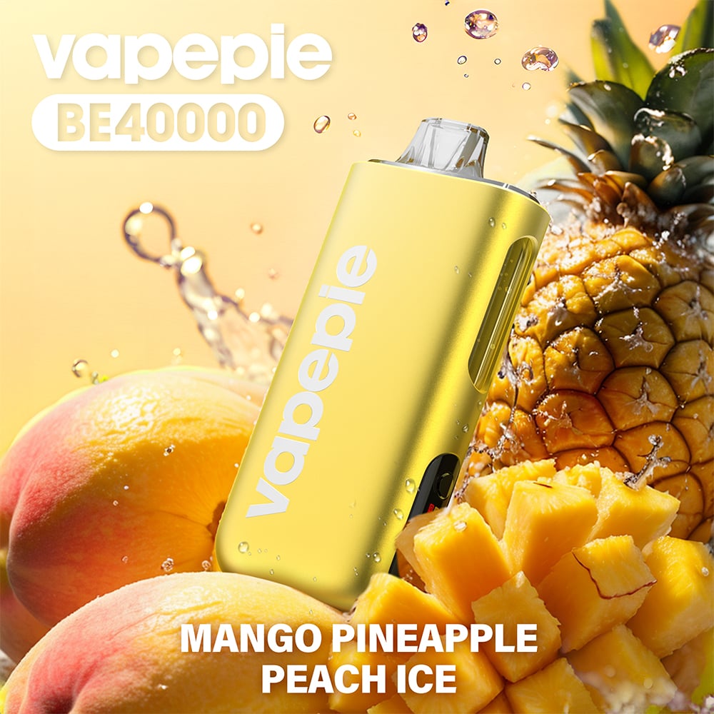 MANGO PINEAPPLE PEACH ICE & VAPEPIE Max 40000 PUFFS