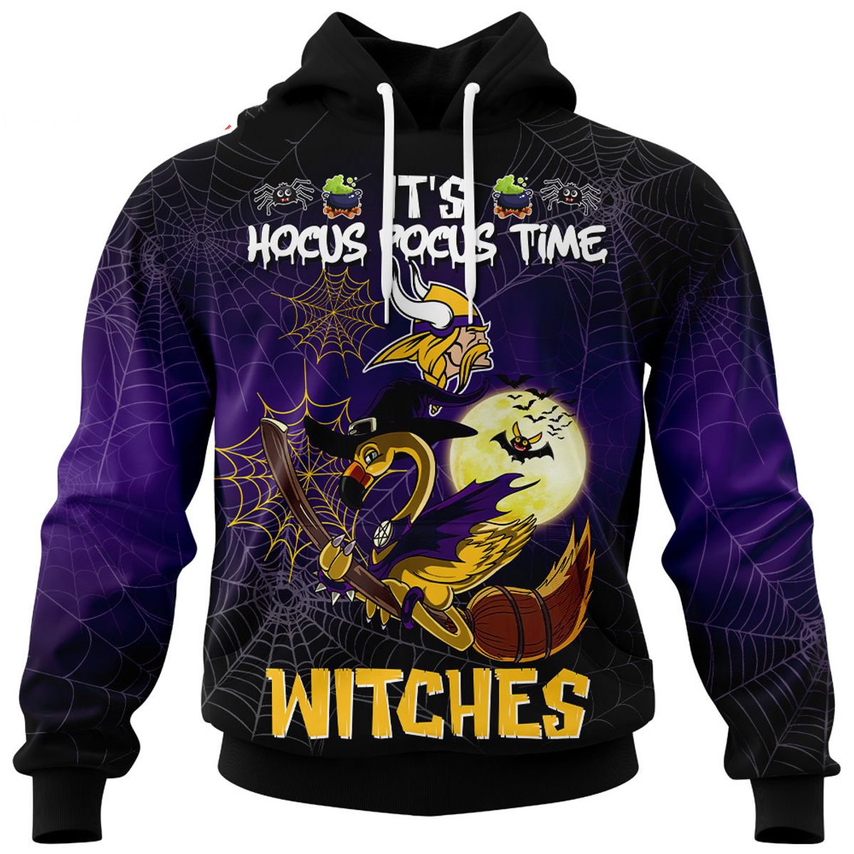 MINNESOTA VIKINGS 3D HOODIE HALLOWEEN002