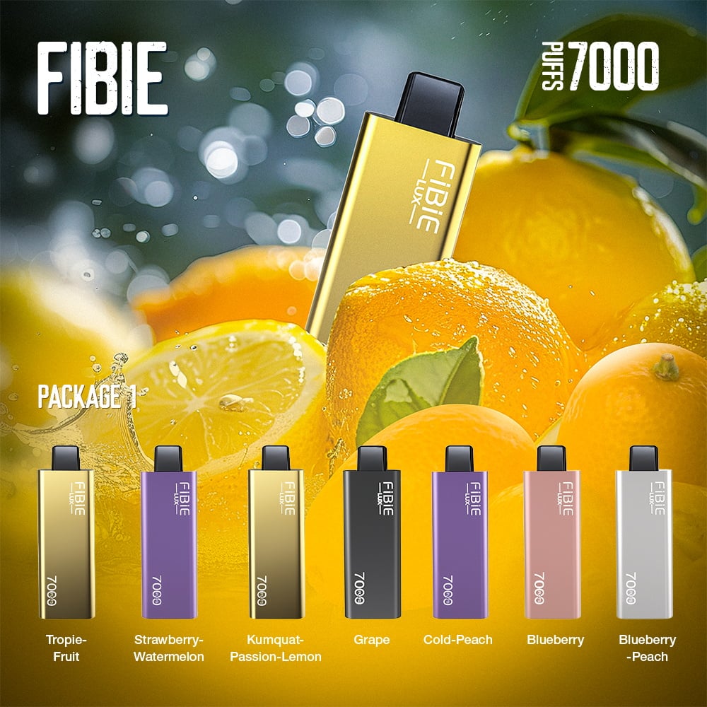 🎉10 Flavors Collection🎉FIBIE LUX 7000 Puffs