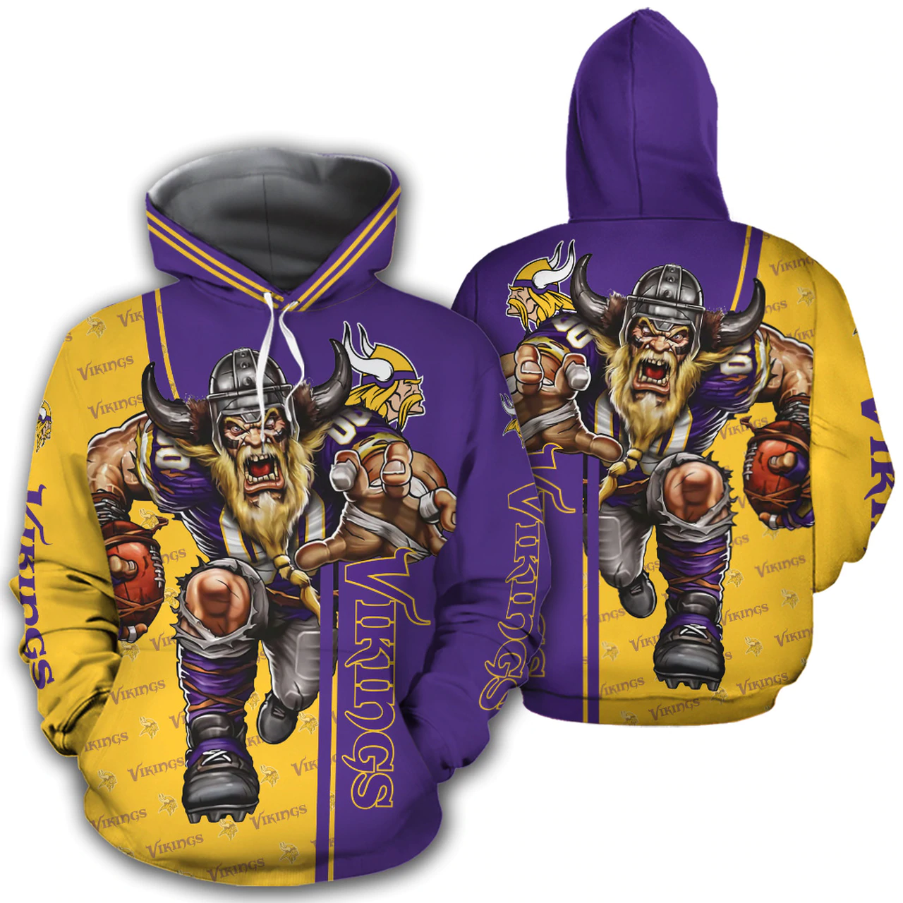 MINNESOTA VIKINGS 3D HOODIE MMVV013