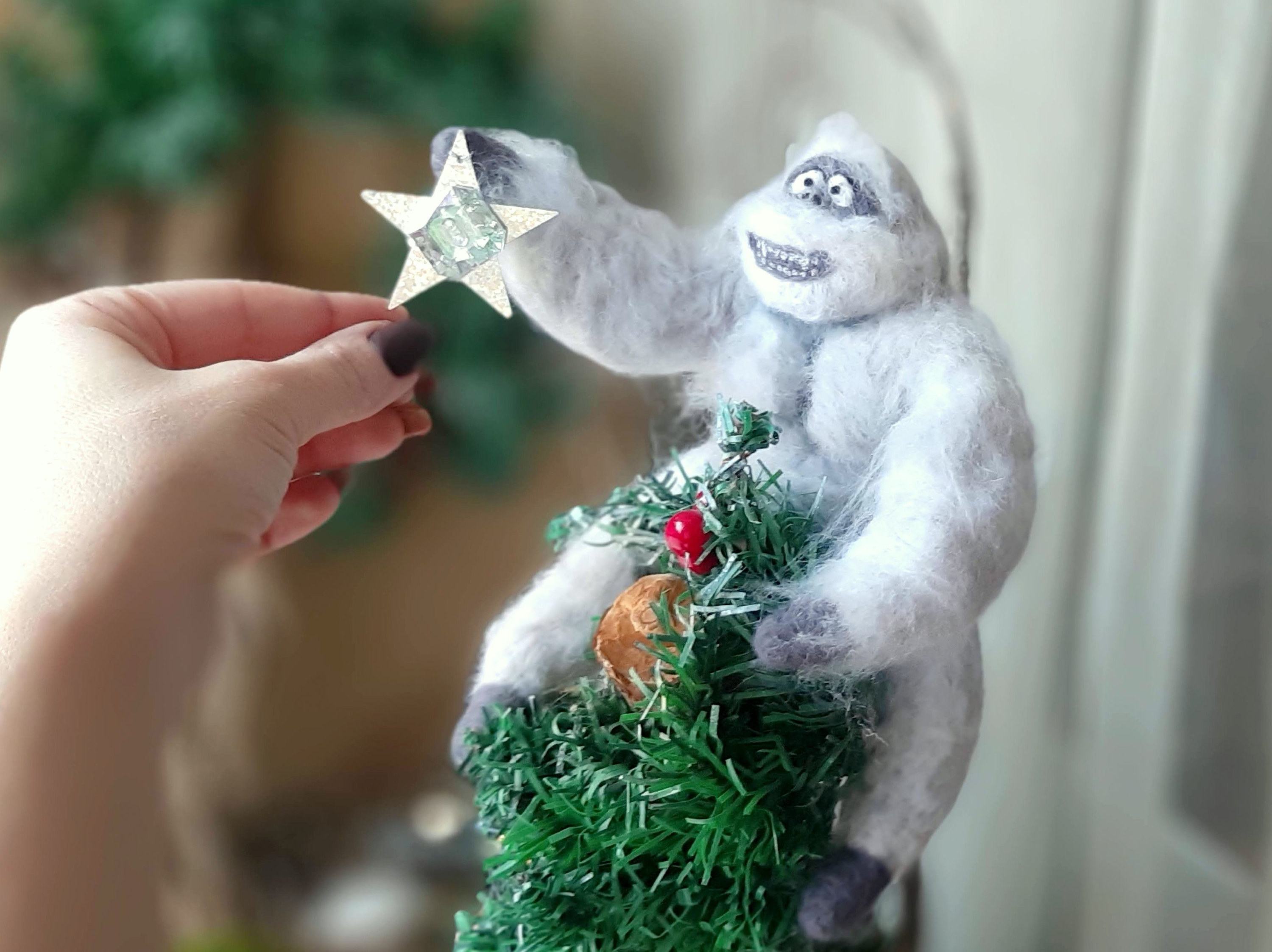 Christmas Tree Topper 🎄Abominable Snowman⛄