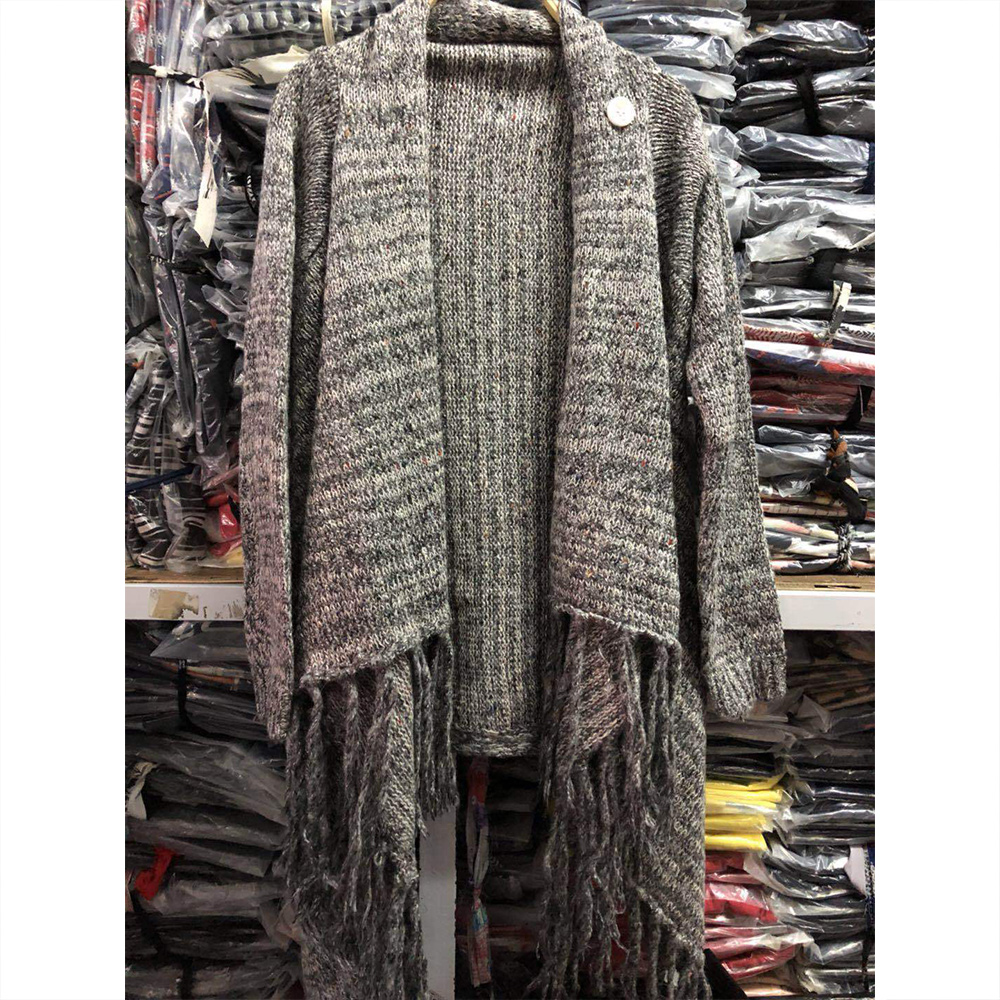 Higolot™ Irregular tassel cardigan shawl jumper