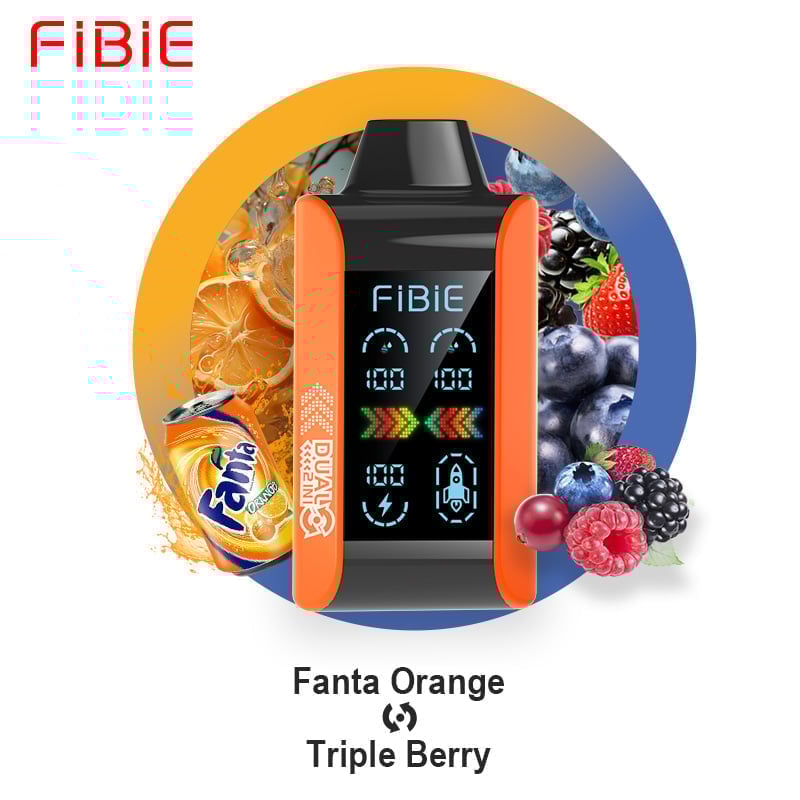 FIBIE 15000 Dual Flavors Disposable Vapor Wands(15000 PUFFS) - Digital LCD Indicator