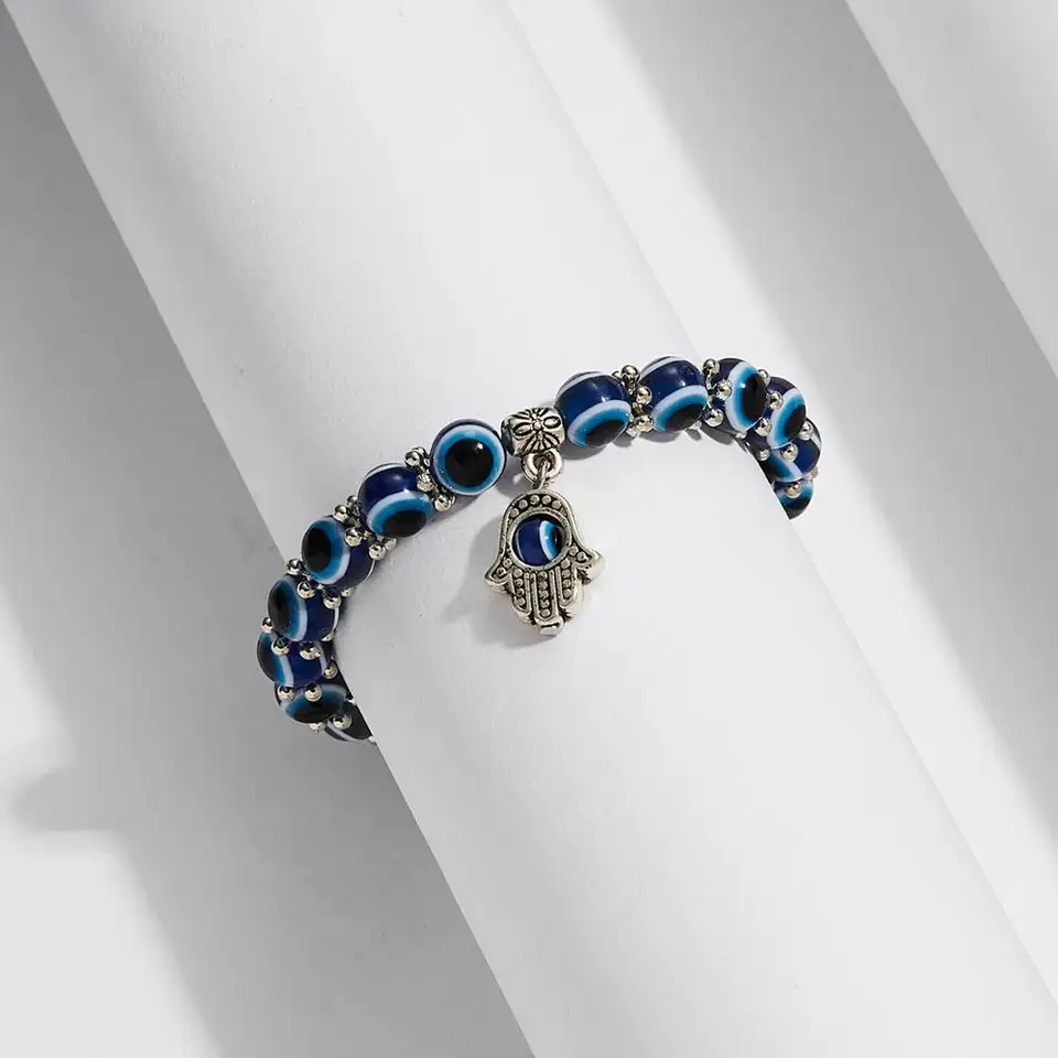 pulsera de ojos azules de moda para mujer