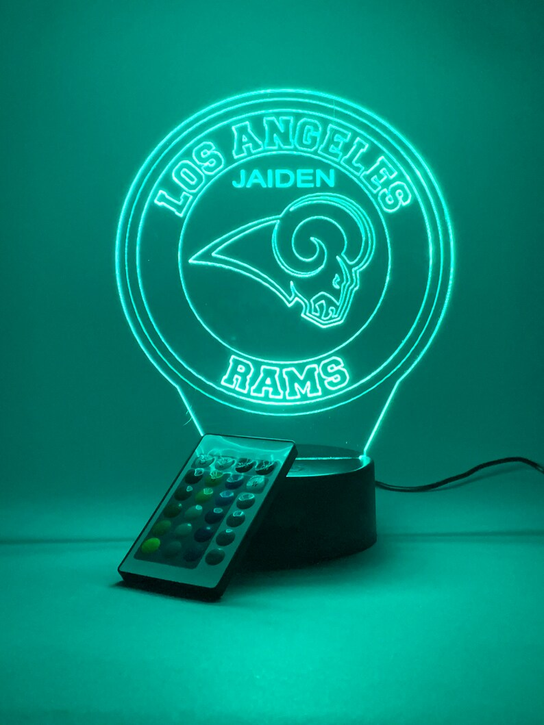 LOS ANGELES RAMS 3D LAMP PERSONALIZED