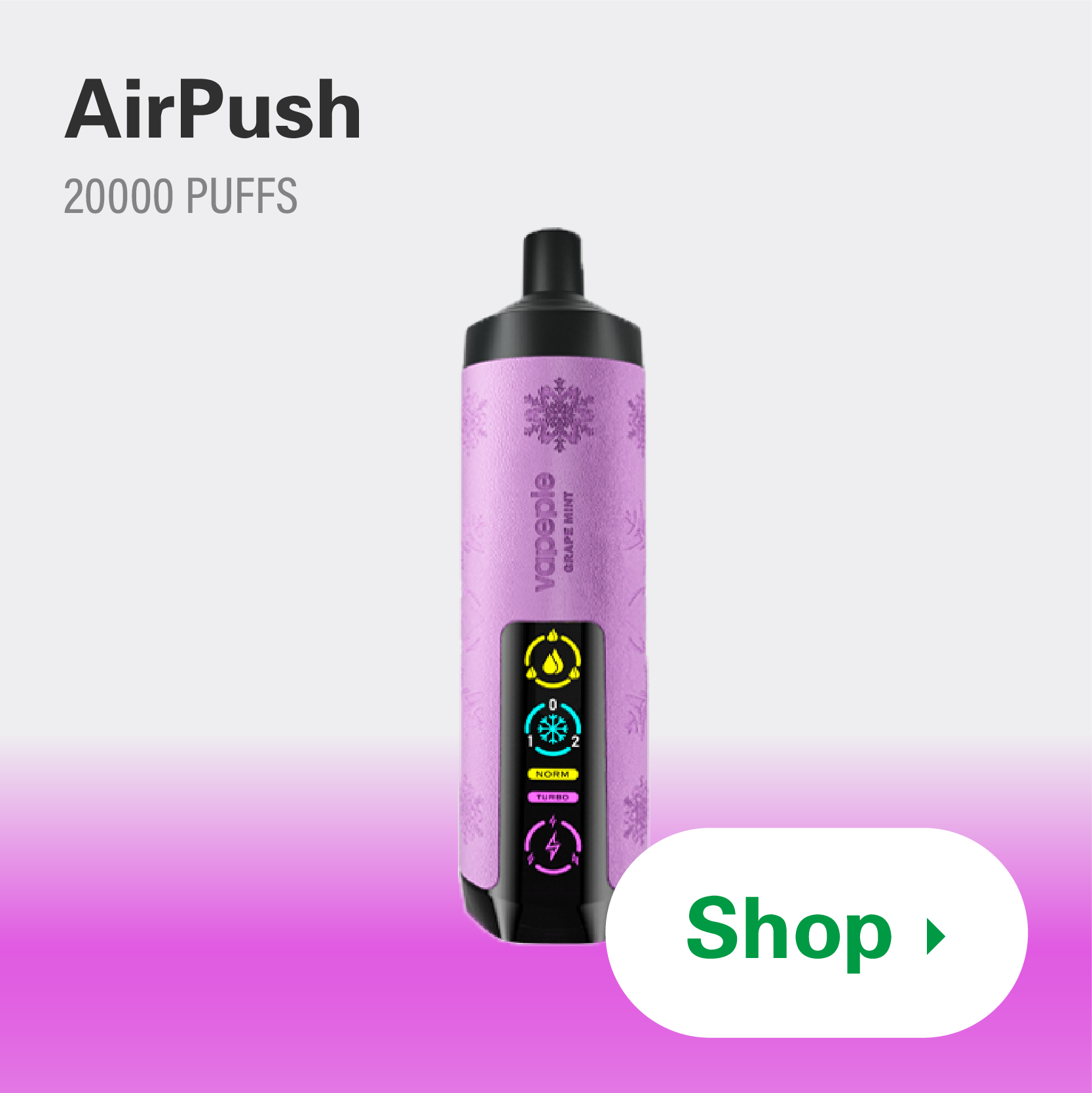 VAPEPIE AirPush 20000 PUFFS x Al Fakher⭐️⭐️⭐️