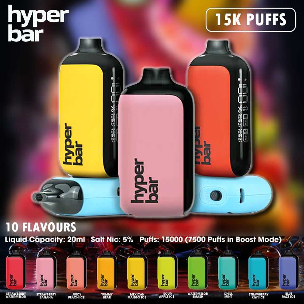 🔥Hyperbar PX 15000 PUFFS - 10 Flavors (Boost-Modell)